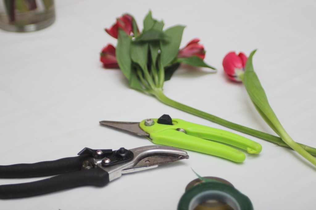 Grand Rapids Wedding Planner and Floral Designer - Prepping Flowers