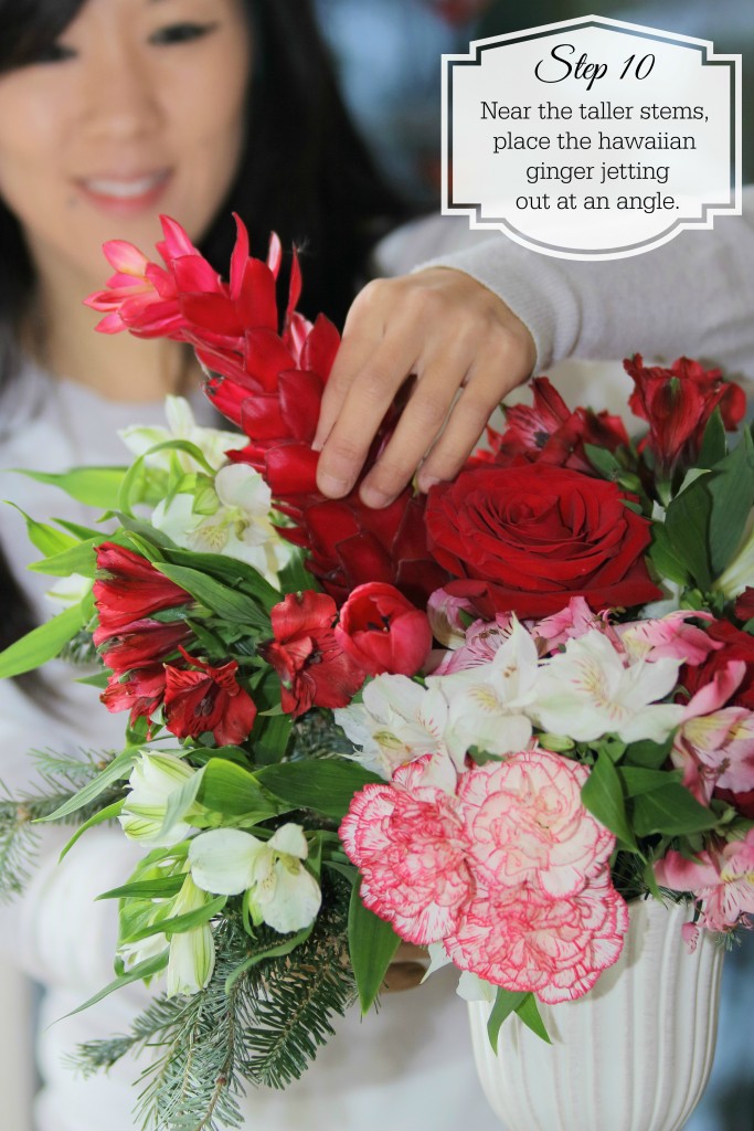 Grand Rapids Wedding Planner and Floral Designer - DIY Christmas Holiday Flower Arrangement Centerpiece - Step 10