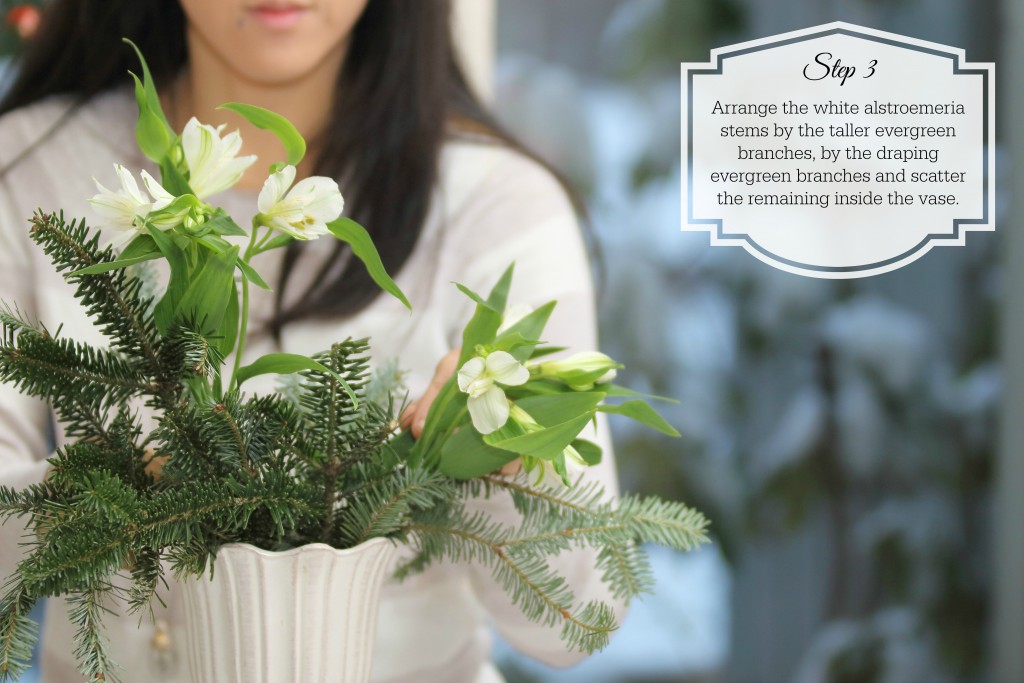 Grand Rapids Wedding Planner and Floral Designer - DIY Christmas Holiday Flower Arrangement Centerpiece - Step 3