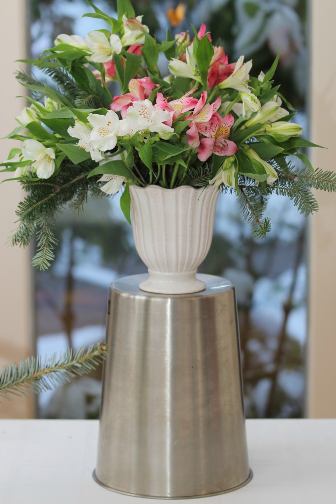 Grand Rapids Wedding Planner and Floral Designer - DIY Christmas Holiday Flower Arrangement Centerpiece - Step 4