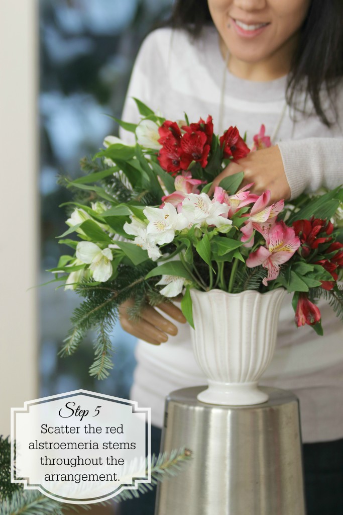 Grand Rapids Wedding Planner and Floral Designer - DIY Christmas Holiday Flower Arrangement Centerpiece - Step 5