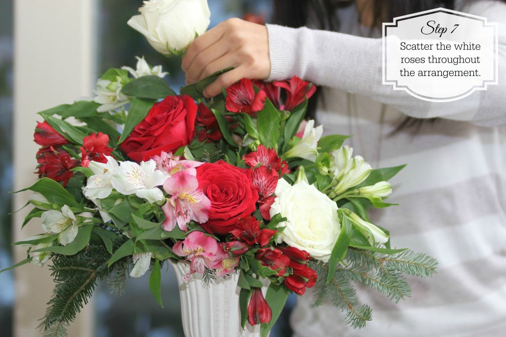 Grand Rapids Wedding Planner and Floral Designer - DIY Christmas Holiday Flower Arrangement Centerpiece - Step 7