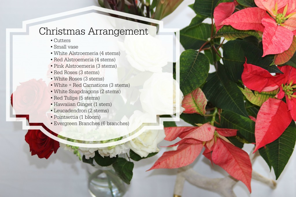 Grand Rapids Wedding Planner and Floral Designer - DIY Christmas Holiday Flower Arrangement Centerpiece - Step Supplies