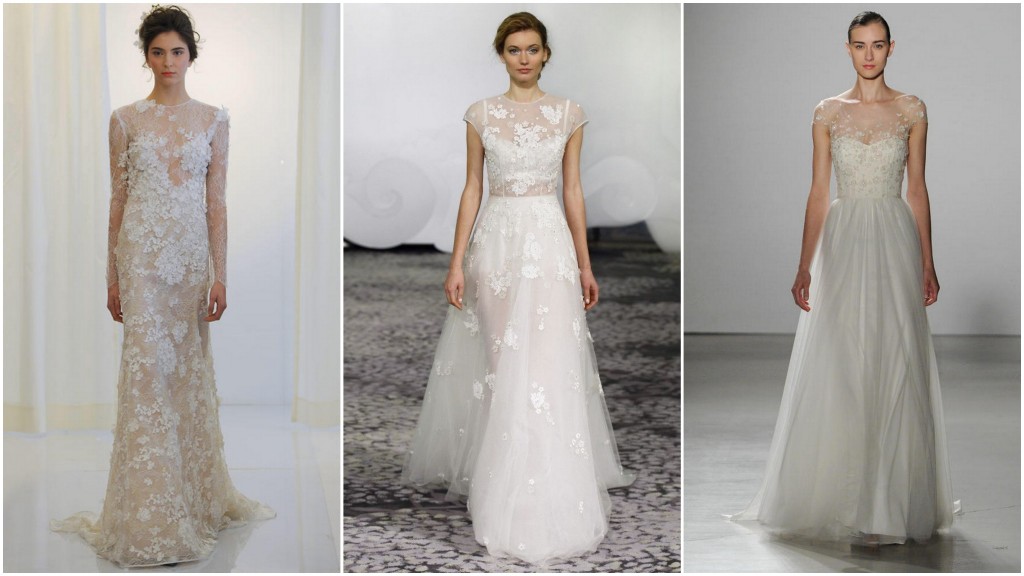 Wedding Dress 2016 trends - 3d flower appliques