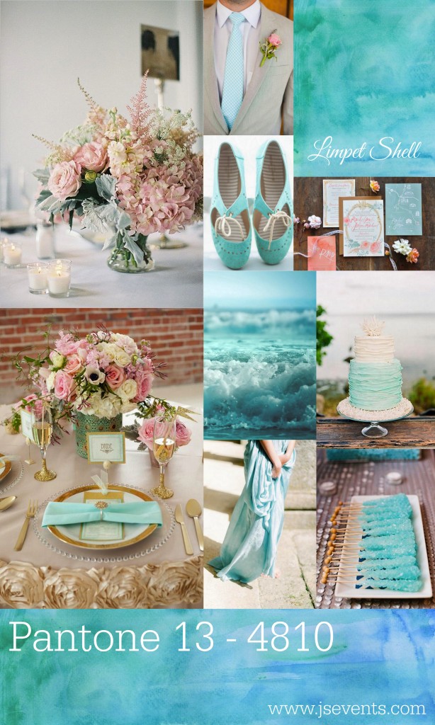 Grand Rapids Wedding Planner and Floral Designer - Pantone's colors for Spring 2016 - Limpet Shell 13-4810