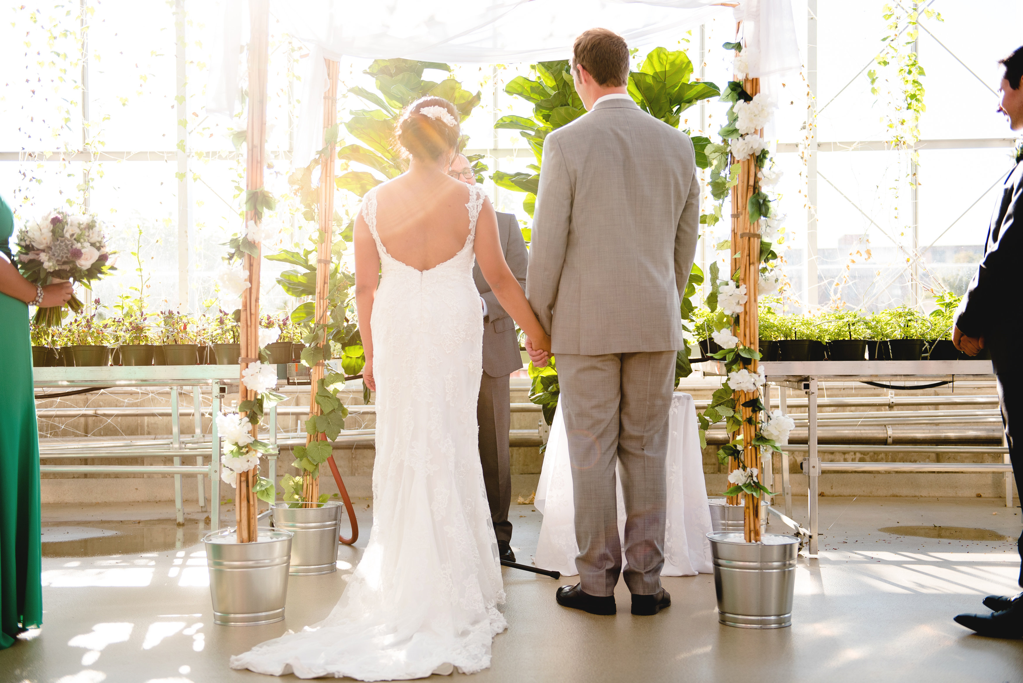 JS Weddings & Events, Grand Rapids Wedding Planner and Floral Designer - Grand Rapids Downtown Market Natural Greenhouse Conservatory Wedding