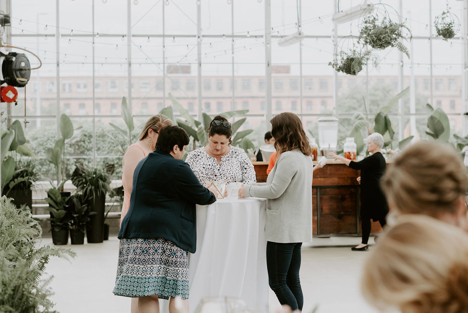 JS Weddings and Events Grand Rapids Wedding Planner and Floral Designer - Whimsical Garden Romantic Kate Spade Bridal Shower Greenhouse at the Downtown Market