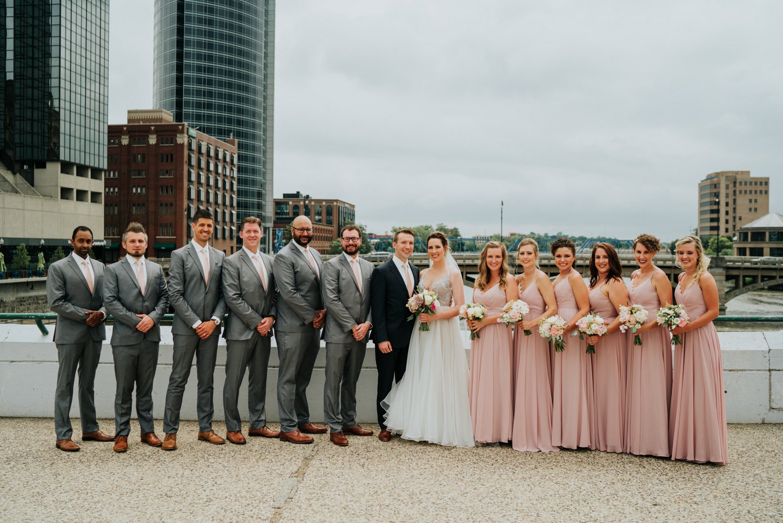 JS Weddings and Events, a Grand Rapids Wedding Planner and Floral Designer. A Moody Summer Romantic Wedding in Downtown Grand Rapids.